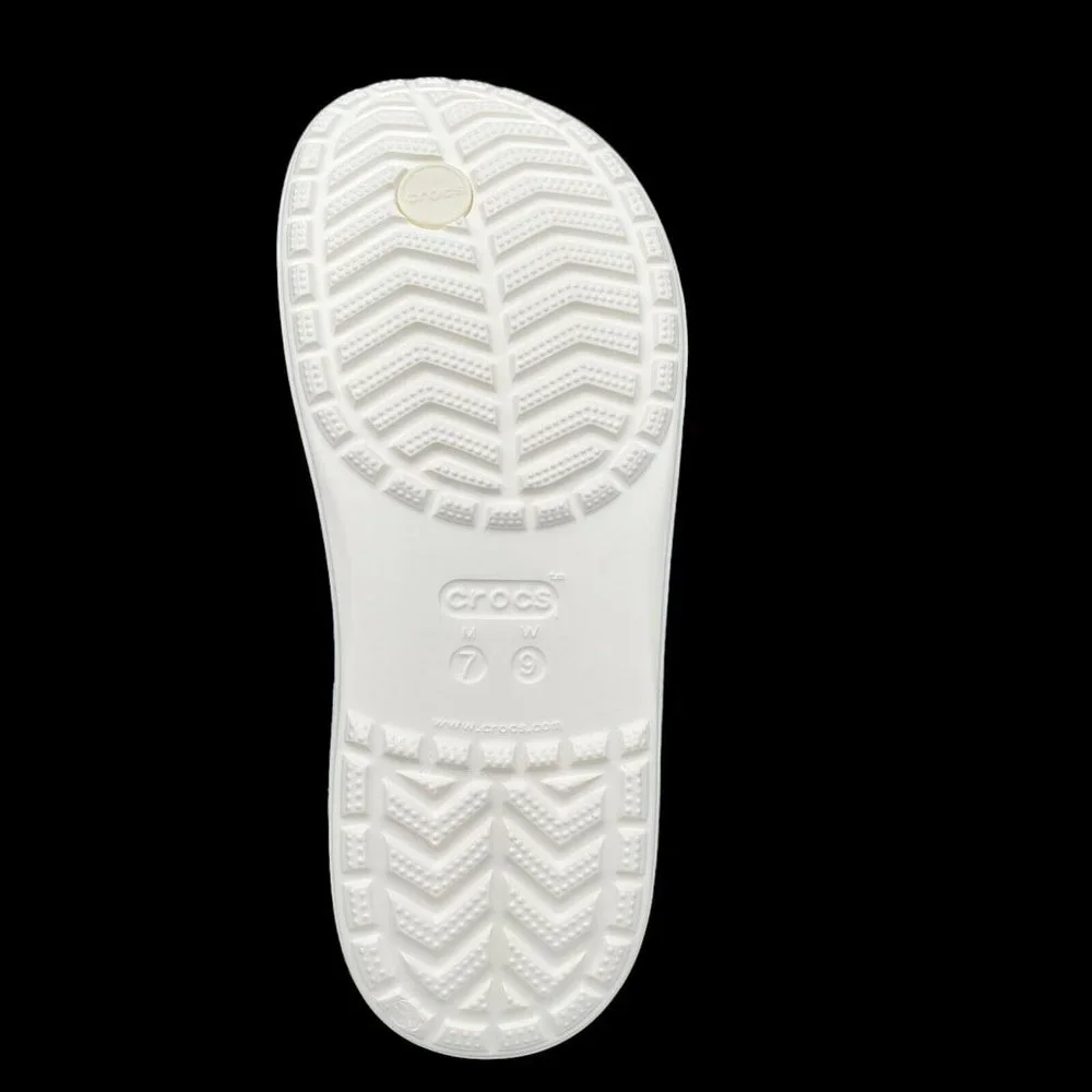 Crocs Bayaband Womens Flip Flop Sandal Size 9 White Water Friendly Lightweight - Picture 12 of 16